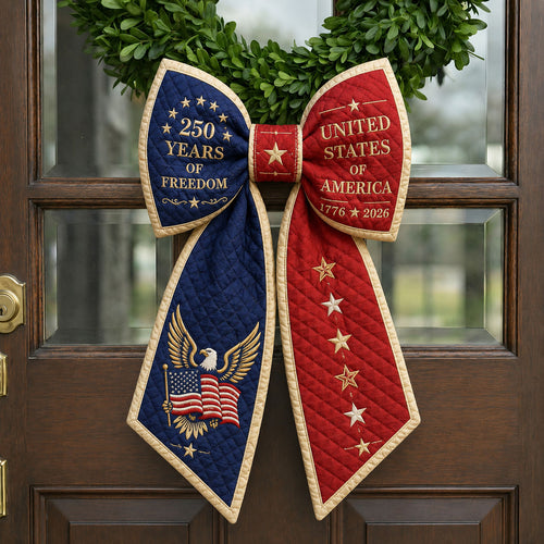 Freedom Patriotic Eagle Quilted Wreath Sash GFTOHNL688