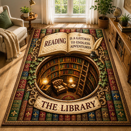 Endless Adventures Library Area Rug GFTOHNL697
