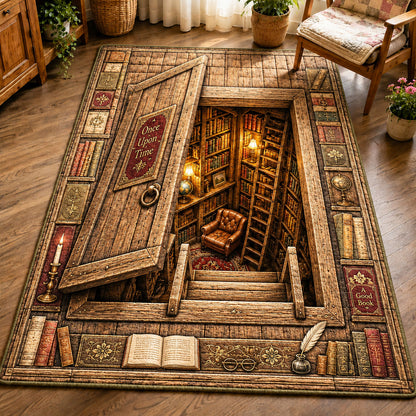 Once Upon a Time Secret Library Area Rug GFTOHNL699