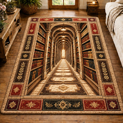 Timeless Grand Library Hallway Area Rug GFTOHNL704
