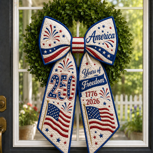 America 250 Years of Freedom Quilted Wreath Sash GFTOHNL724