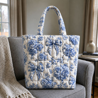 Jouy Bow Garden Quilted Tote Bag GFTOHNL727