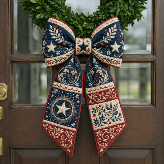 Heritage Americana Scrollwork Quilted Wreath Sash GFTOHNL790