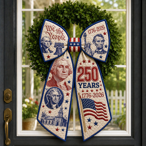 America 250 Years Heritage Leaders Quilted Wreath Sash GFTOHNL791