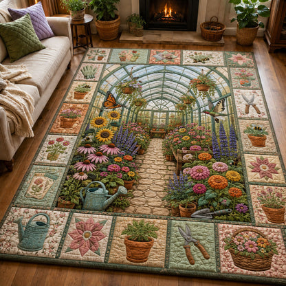 Blooming Greenhouse Retreat Area Rug GFTOHNL801