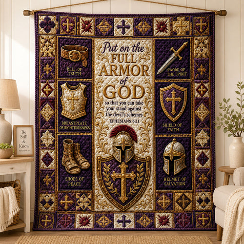 Royal Purple Armor Quilted Blanket GFTOHNL950