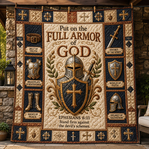 Ephesians Armor Grace Quilted Blanket GFTOHNL953