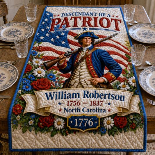 Heritage William Robertson North Carolina Quilted Table Runner GFTOHNL99