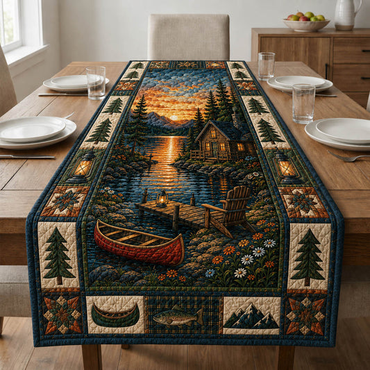 Lakeside Cabin Quilted Table Runner GFTOLAN1032