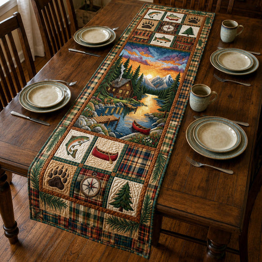 Lakeside Cabin Quilted Table Runner GFTOLAN1033