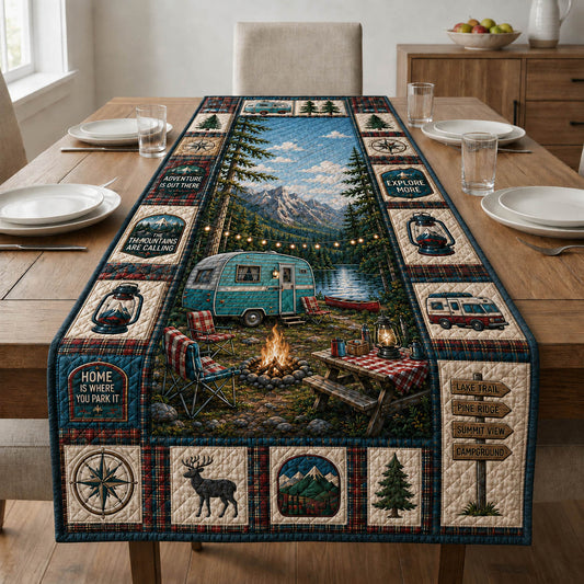 Lakeside Camping Quilted Table Runner GFTOLAN1035