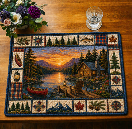 Lakeside Cabin Quilted Placemat GFTOLAN1040