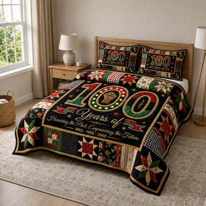 Juneteenth Pride 3-Piece Quilted Bedding Set GFTOLAN105