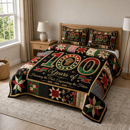 Juneteenth Pride 3-Piece Quilted Bedding Set GFTOLAN105