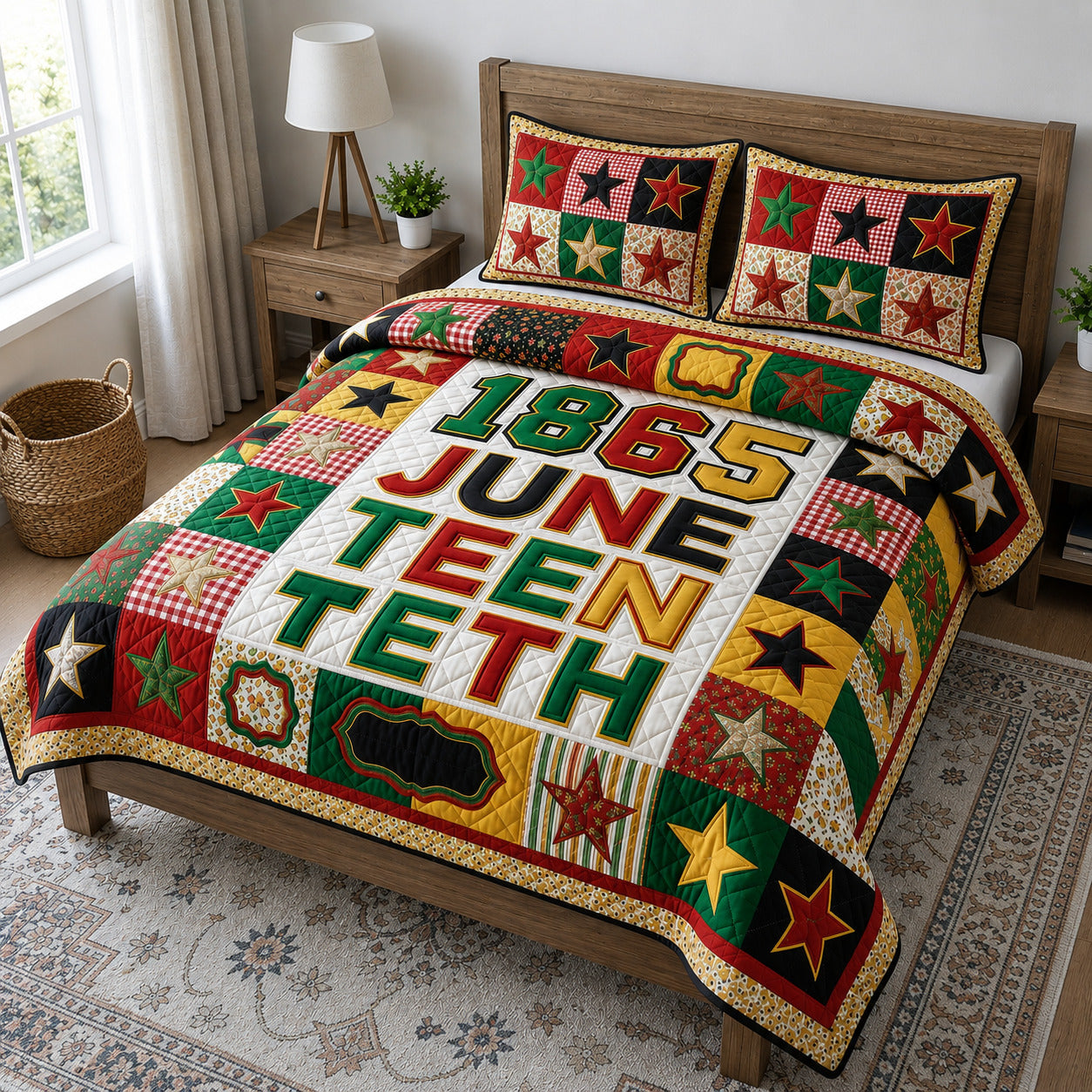 Heritage Patch 3-Piece Quilted Bedding Set GFTOLAN106