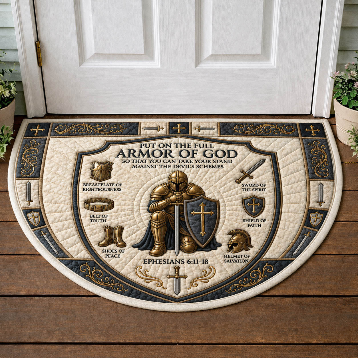 Armor Of God Quilted Welcome Mat GFTOLAN1072
