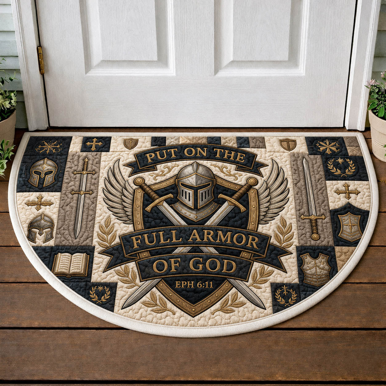 Armor Of God Quilted Welcome Mat GFTOLAN1074