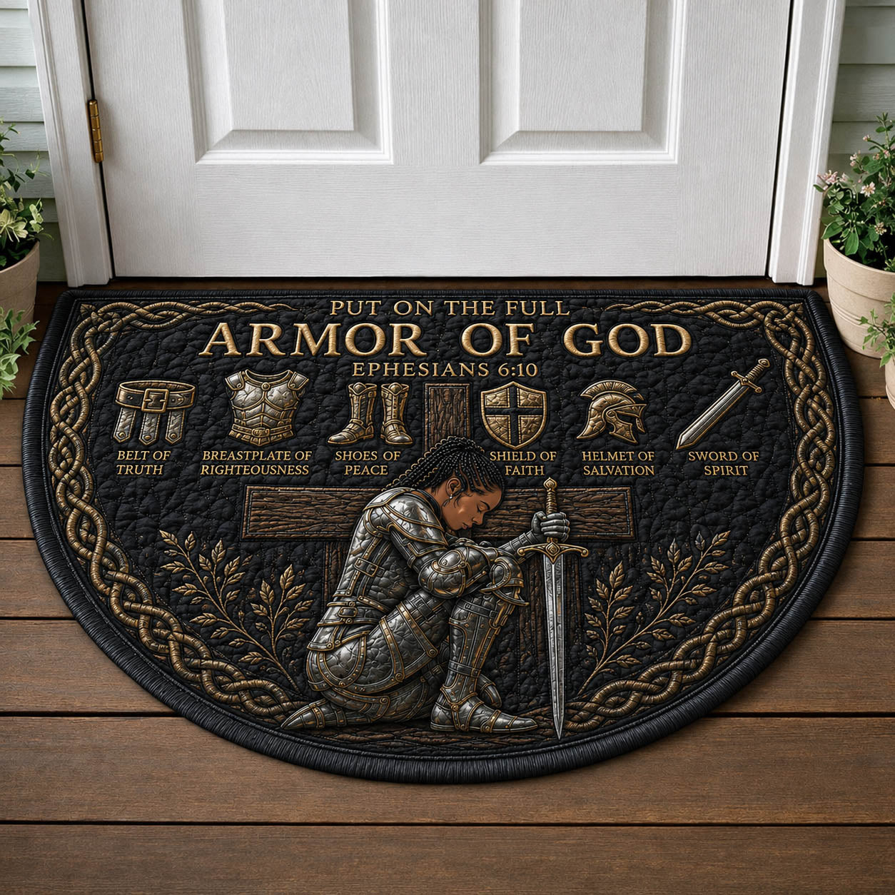 Armor Of God Quilted Welcome Mat GFTOLAN1076