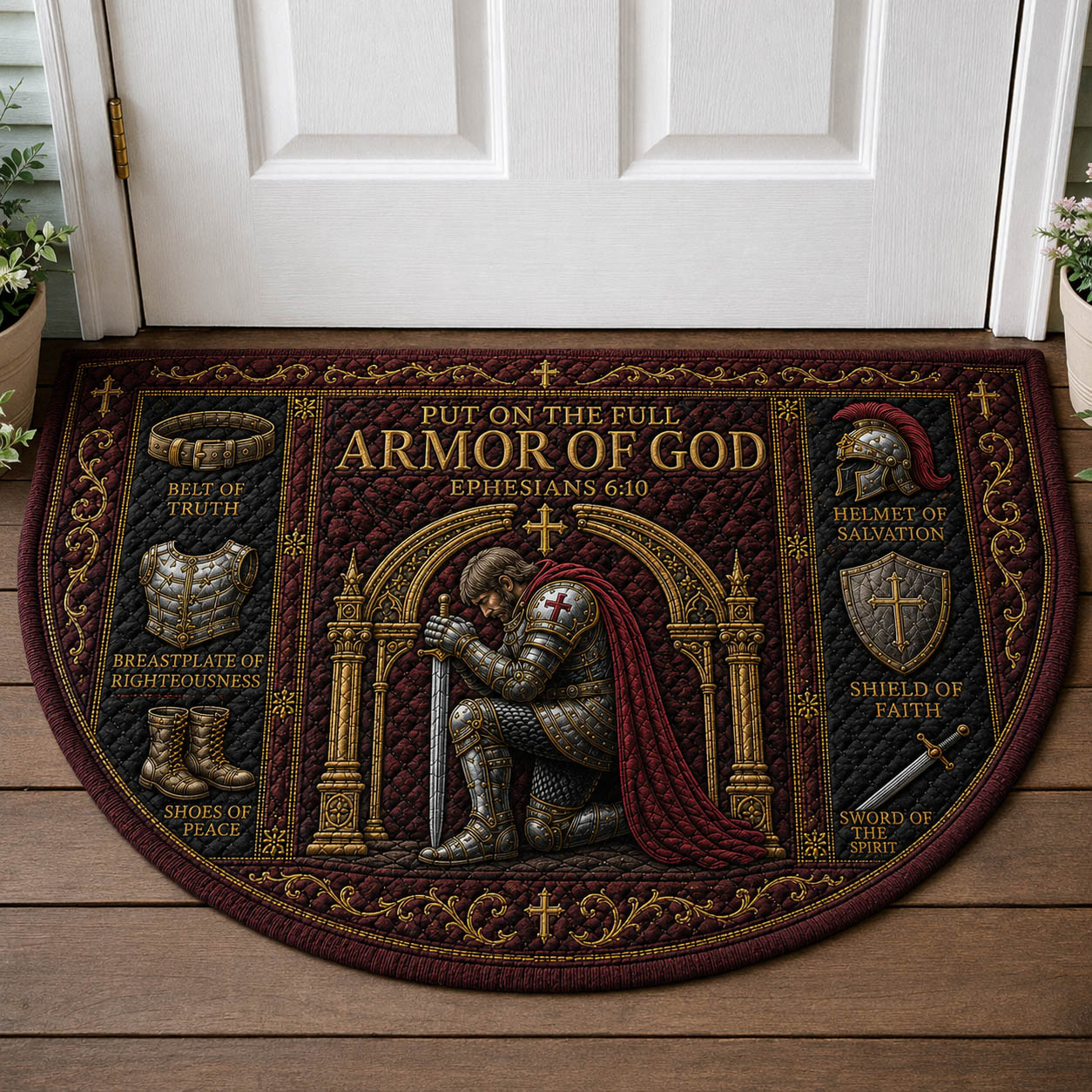 Armor Of God Quilted Welcome Mat GFTOLAN1077
