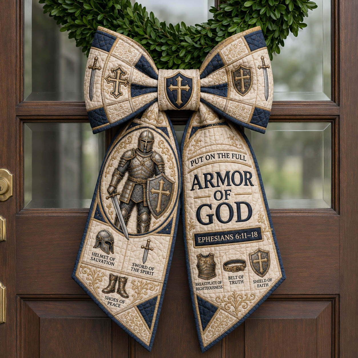 Armor Of God Quilted Wreath Sash GFTOLAN1078