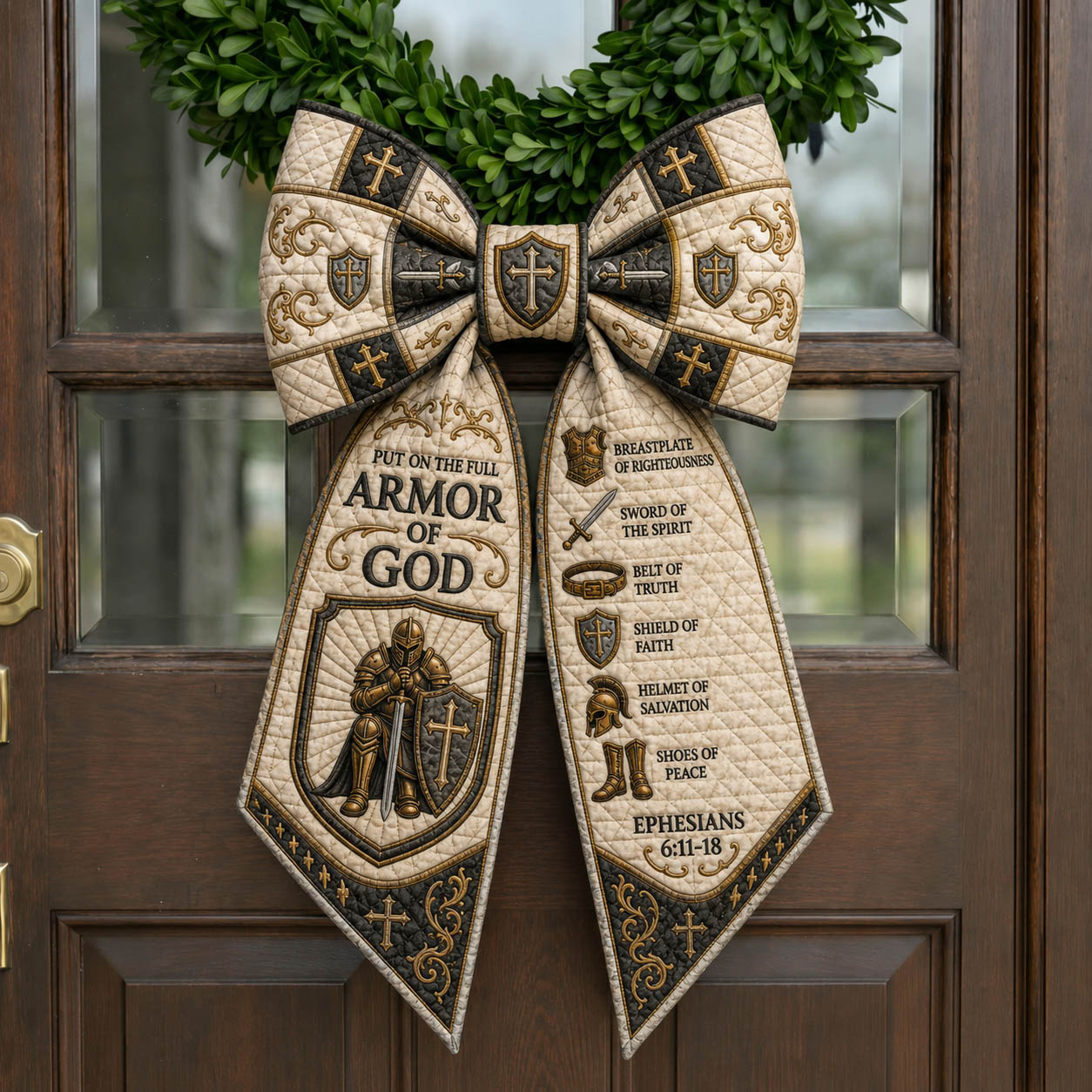 Armor Of God Quilted Wreath Sash GFTOLAN1079