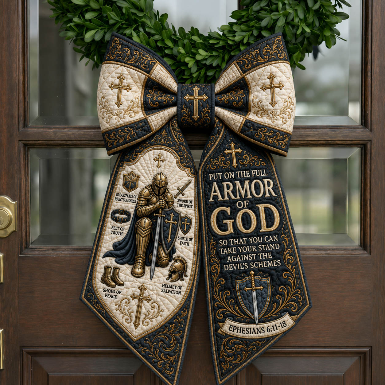 Armor Of God Quilted Wreath Sash GFTOLAN1084