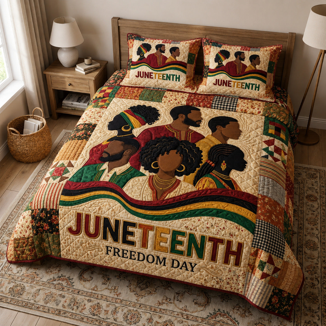 Heritage Unity 3-Piece Quilted Bedding Set GFTOLAN111