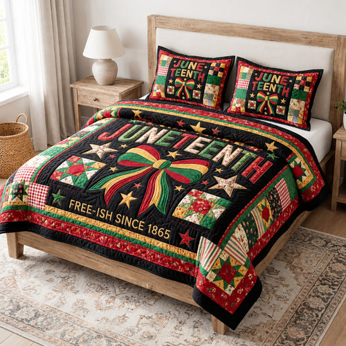 Juneteenth Spirit 3-Piece Quilted Bedding Set GFTOLAN112