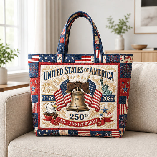 Freedom Torch Quilted Tote Bag GFTOLAN114