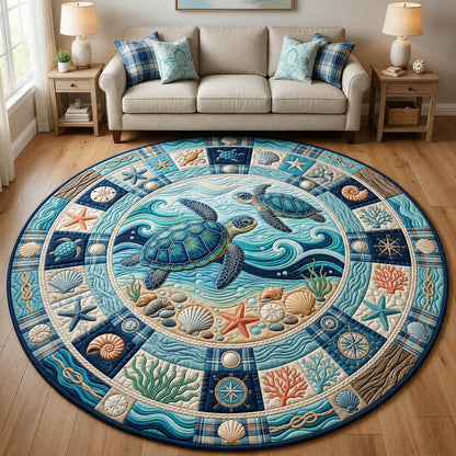 Sea Turtle Quilted Round Mat GFTOLAN1170