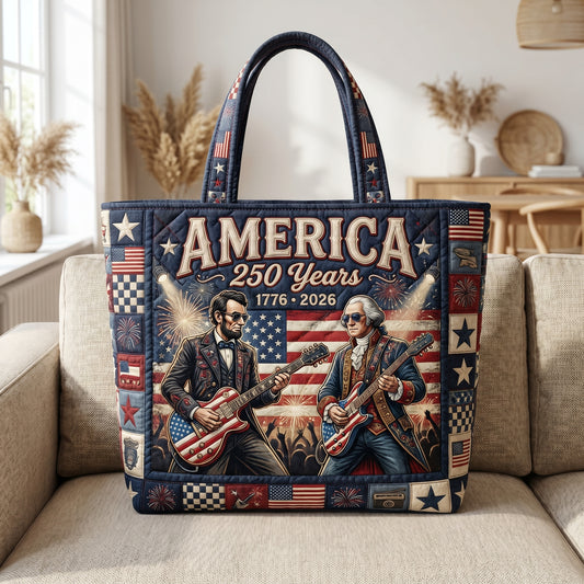 Freedom Rock Quilted Tote Bag GFTOLAN121