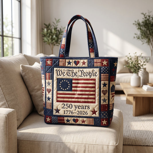 We The People Quilted Tote Bag GFTOLAN122