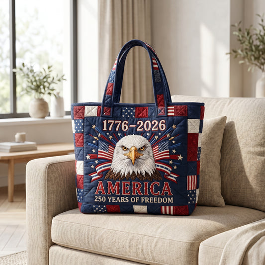 Freedom Eagle Quilted Tote Bag GFTOLAN123