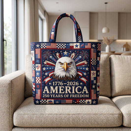 Patriotic Wings Quilted Tote Bag GFTOLAN124