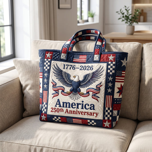 Eagle America Quilted Tote Bag GFTOLAN126