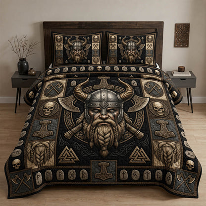 Viking 3-Piece Quilted Bedding Set GFTOLAN1263