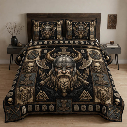Viking 3-Piece Quilted Bedding Set GFTOLAN1263
