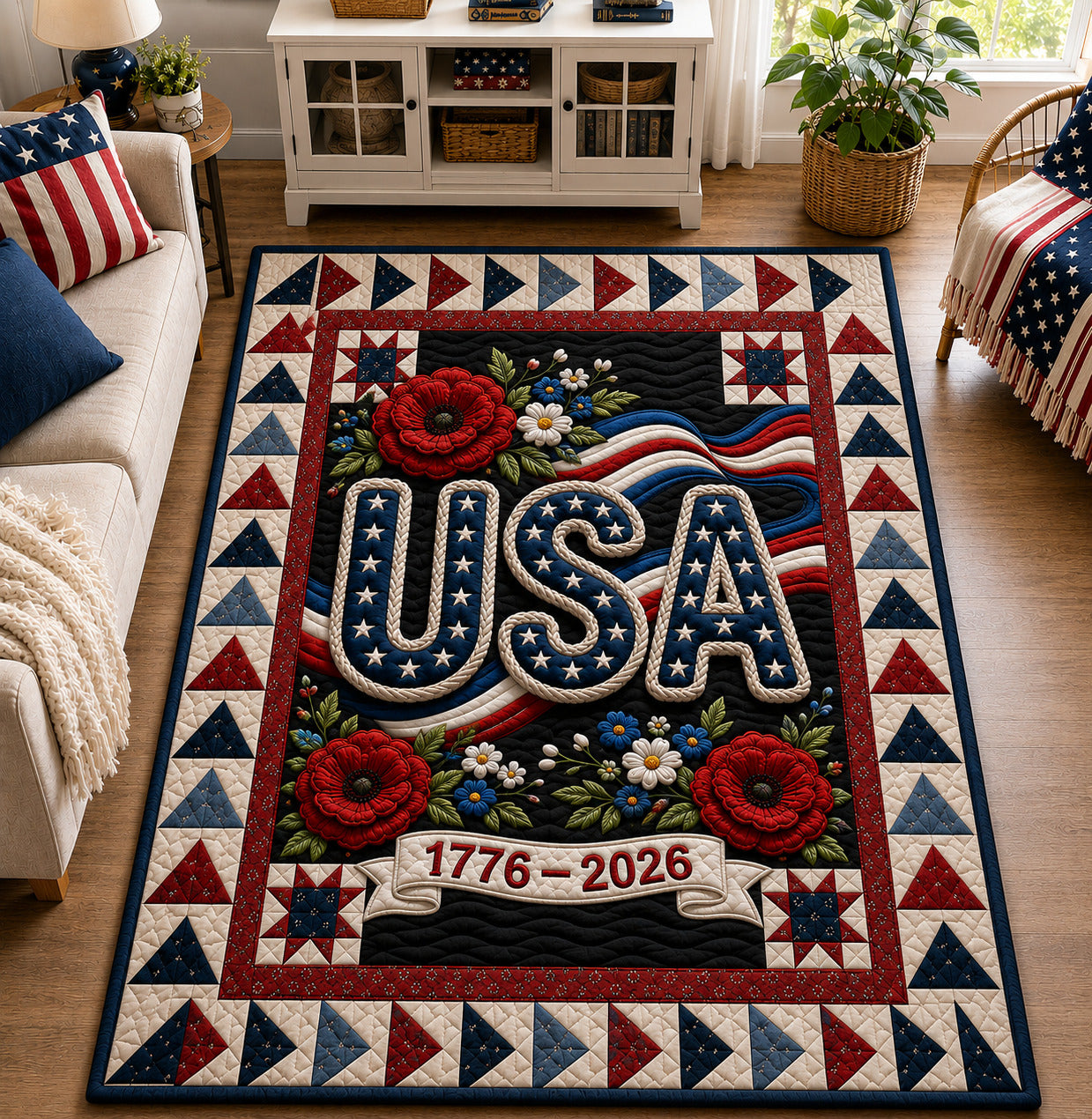 USA 250th Anniversary Area Rug GFTOLAN13