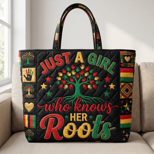 Rooted Queen Quilted Tote Bag GFTOLAN137