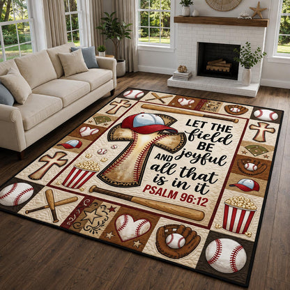 Christian Baseball Area Rug GFTOLAN1374