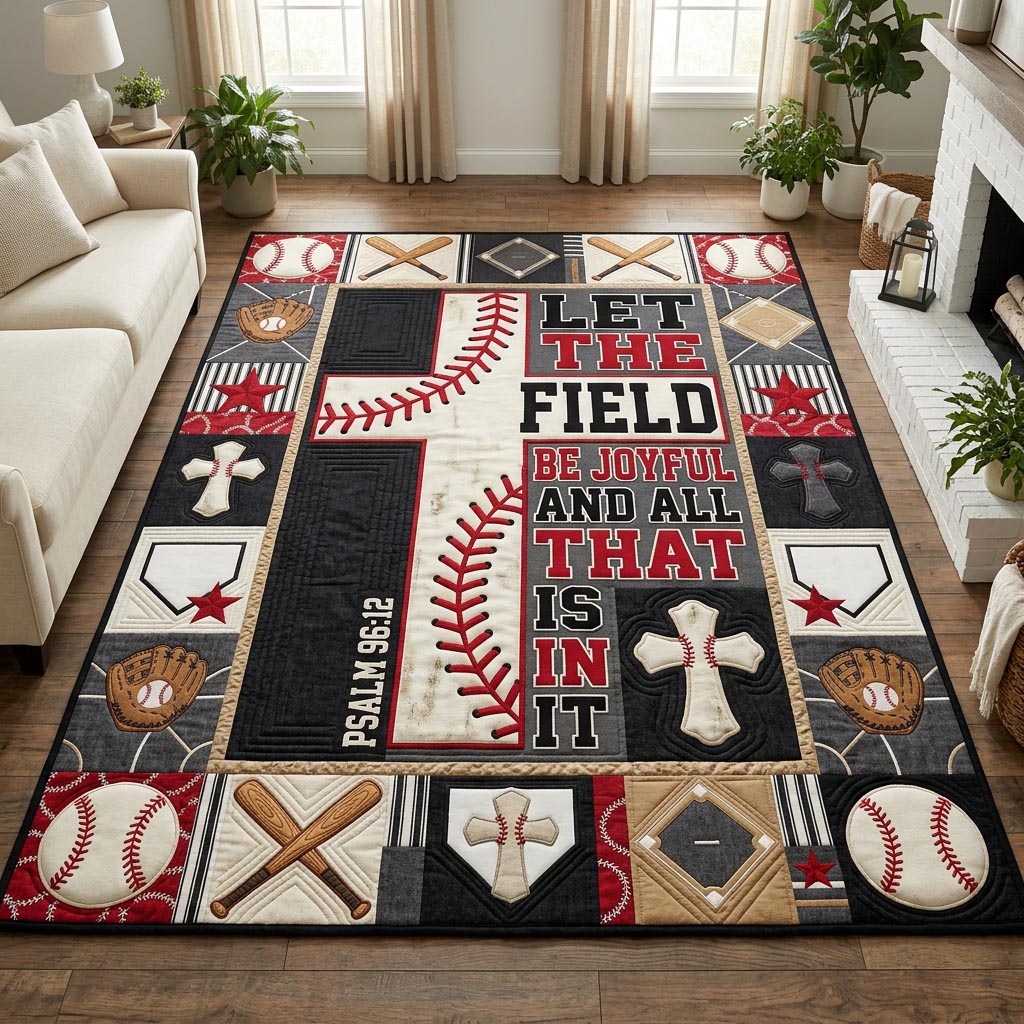 Christian Baseball Area Rug GFTOLAN1377