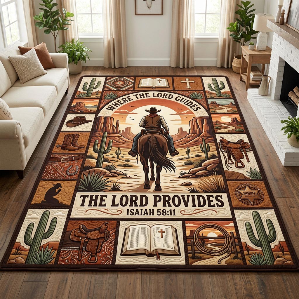 Western Cowboy Area Rug GFTOLAN1380