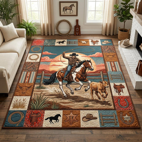Western Cowboy Area Rug GFTOLAN1382