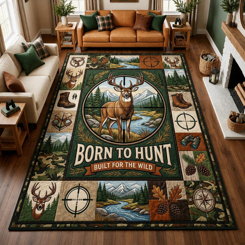 Born To Hunt Area Rug GFTOLAN1509