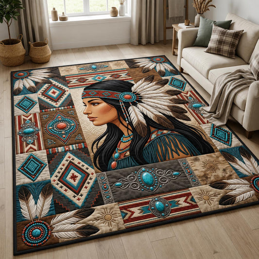 Native American Women Area Rug GFTOLAN1528