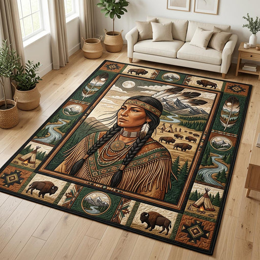 Native American Women Area Rug GFTOLAN1530