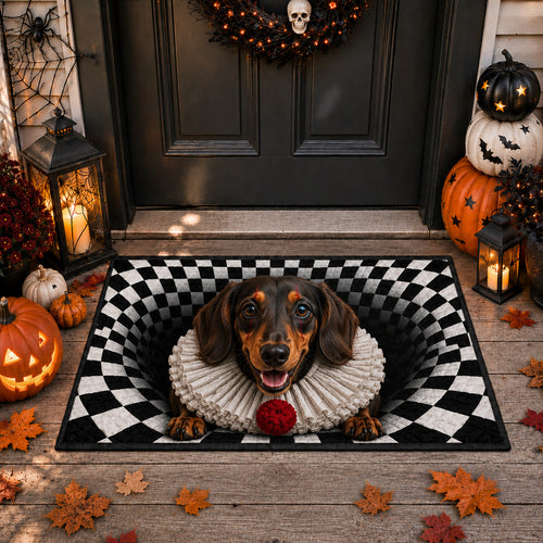 Dachshund Clown Vortex Doormat GFTOLAN1562