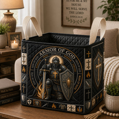 Armor Of God Quilted Storage Basket GFTOLAN1603