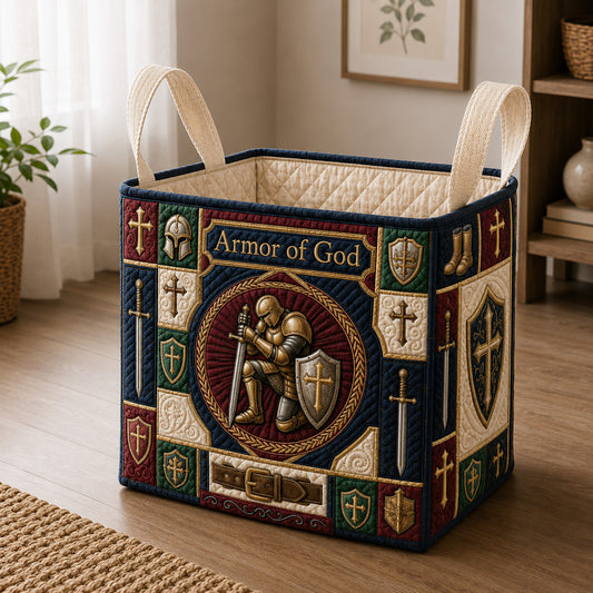 Armor Of God Quilted Storage Basket GFTOLAN1607