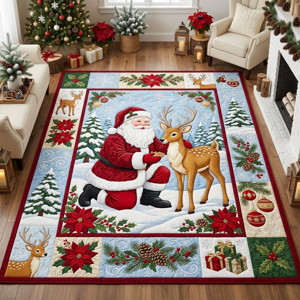 Santa Claus Christmas Area Rug GFTOLAN1614